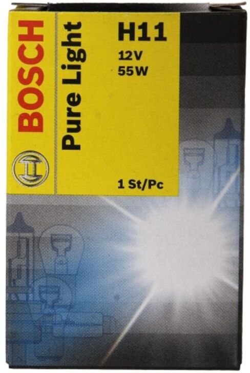 Bosch Lampada alogena H11 Pure Light 12V, 55W, 1 Pezzo