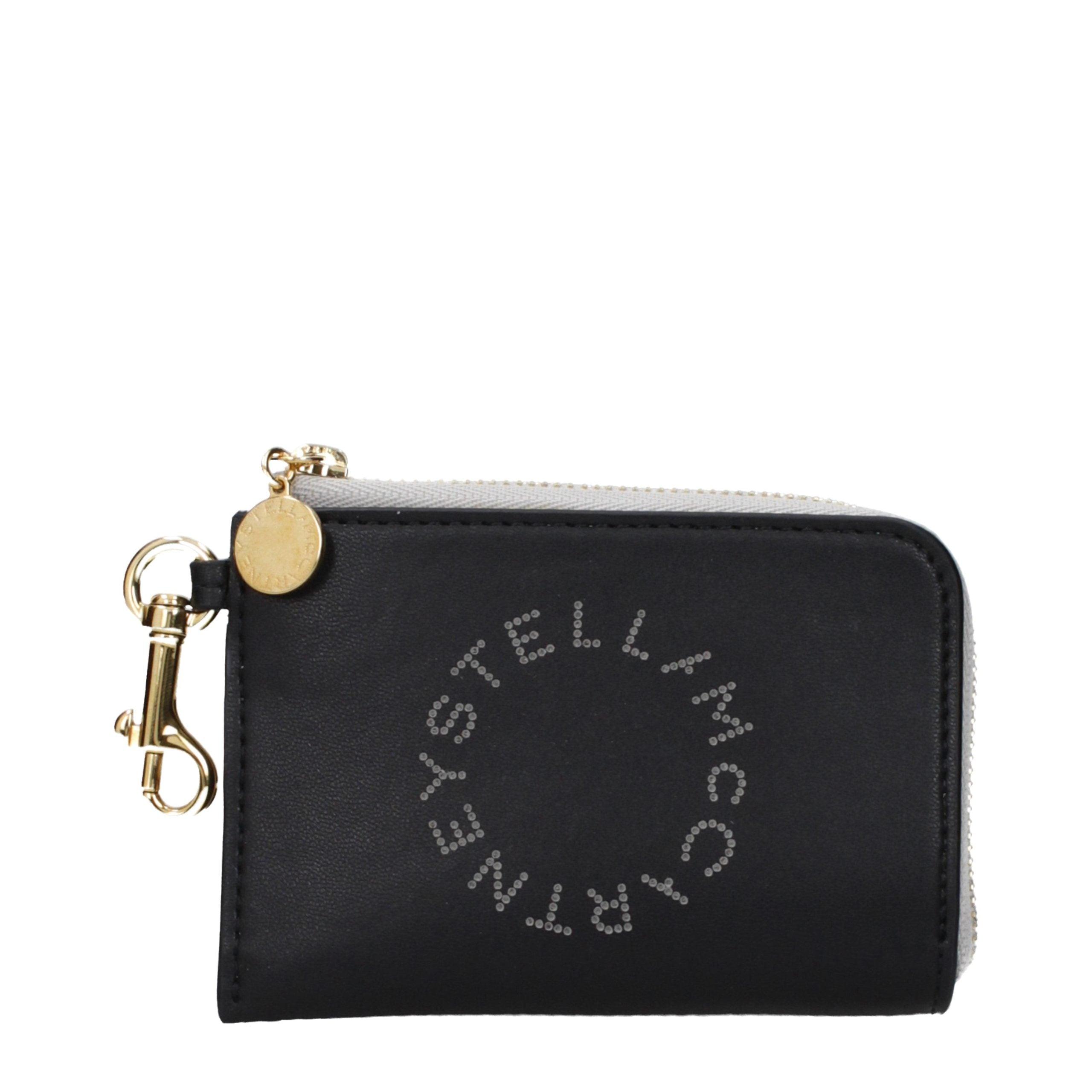 Stella McCartney Zwarte Leren Portemonnee
