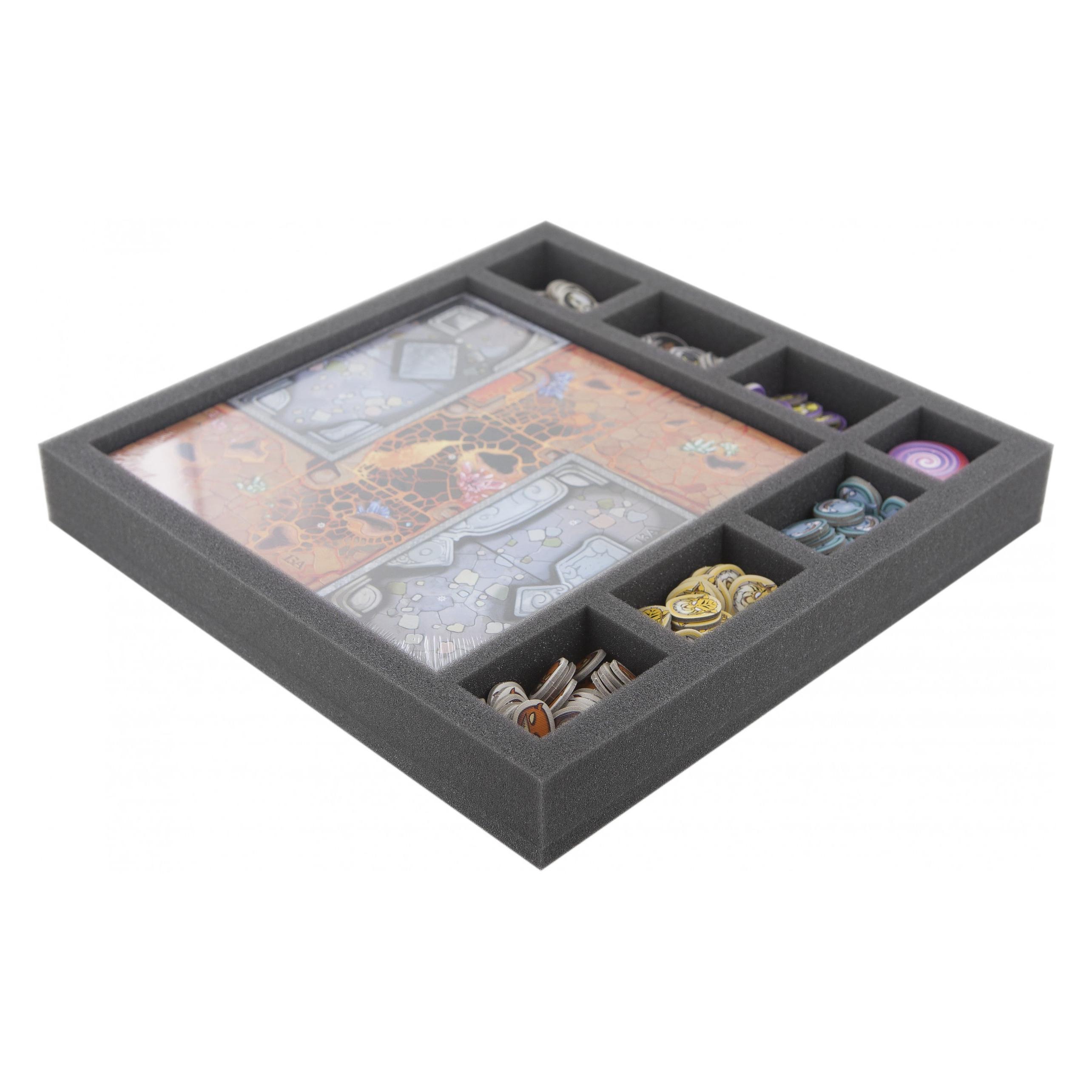 Feldherr AGJE040BO - 40 mm Schaumstoffeinlage mit 8 Fächern für Arcadia Quest - Spielplante (Schaumstoff) (AGJE040BO)