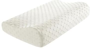 Uplifted Finds Long Memory Foam Maternity Pillow For Neck And Body Support 40 X 25 X 5 Cm bubble Velvet White