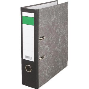 Böttcher-AG Ordner Karton, A4, 8cm, schwarz, Wolkenmarmor