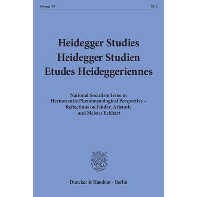 Heidegger Studies - Heidegger Studien - Etudes Heideggeriennes., Taschenbuch von , Duncker & Humblot, 978-3-428-13839-5