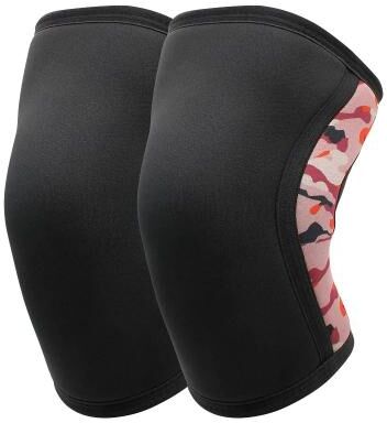 Uplift Essentials Heavy Duty Neoprene Knee Sleeves For Squats And Powerlifting crimson Camo A l
