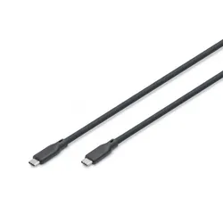 Digitus USB Silikon Kabel, USB 40Gbps, 1m, schwarz