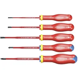 Facom, Schraubenzieher, Elektriker Schraubendreher-Set 5teilig (Schlitz)