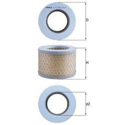 Luftfilter MAHLE LX 192 für BMW Isetta 6er R 50