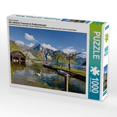 CALVENDO Puzzle Ein Motiv aus dem Kalender Am schönen Traunsee im Salzkammergut | 1000 Teile Lege-Größe 64x48cm Foto-Puzzle für glückliche Stunden