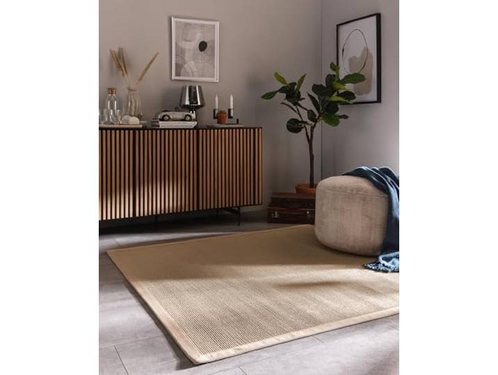 benuta Nest Sisal Naturfaser Teppich Sana - Creme 160x230 cm - Robuster Teppich für Esszimmer & Wohnzimmer - 100% Sisal Naturfaser - Zeitloses Design