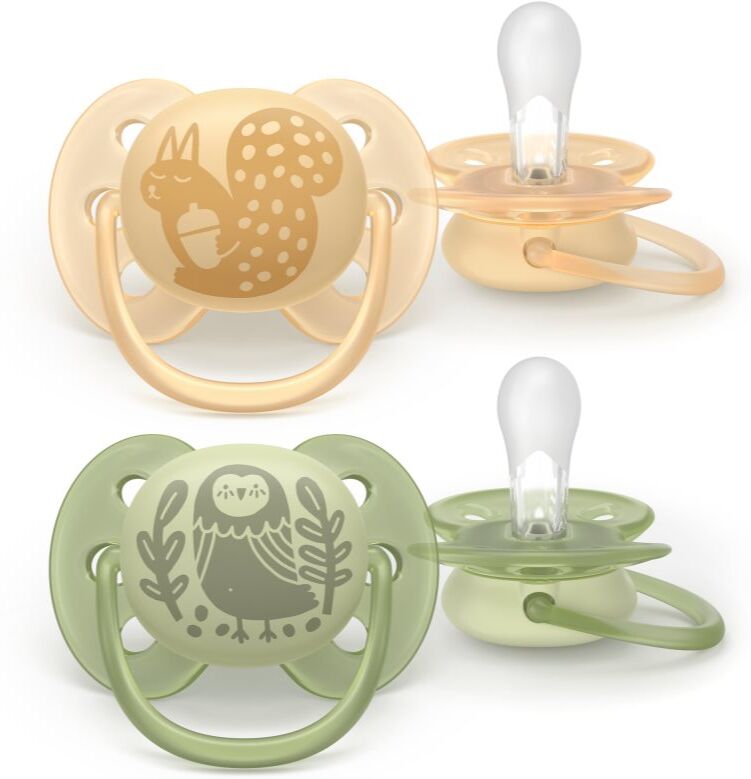 Philips Avent Ultrasoft SCF091/46 6-18 m tétine Neutral 2 pcs