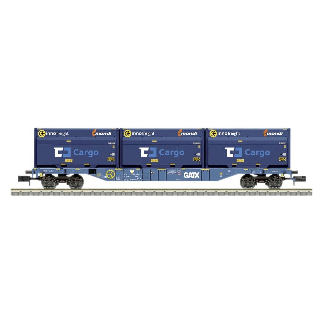 MiniTrix 18434 N Containdertragwagen der GATX (Spur N) (18434)