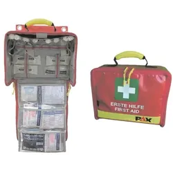 Holthaus Medical Paramedic Wandtasche mit DIN 13169-Füllung rot, 35x27x17 cm