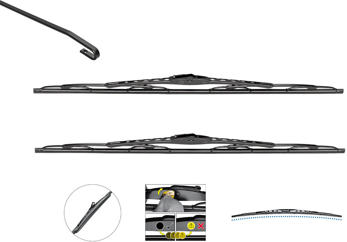 Valeo Wischblatt Silencio Conventional Set 574292 Vorne