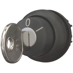 Eaton 216882 Schlüsseltaste, tastend, 2 Stellungen, Schlüssel abziehbar: 0, Frontring Schwarz M22S-WS