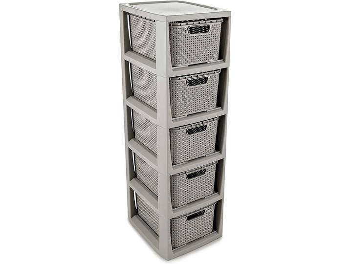 BranQ - Ladesysteem / Kast met 5 (7L) manden - Grijs