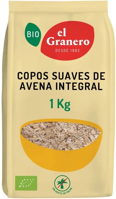 El Granero Integral Flocos de Aveia Integrais Suaves Bio 1kg