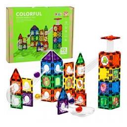 Lean Toys Magnetische Bausteine Kugelbahn (73398089)