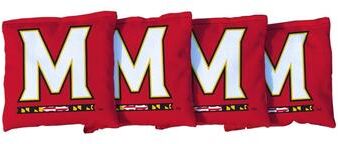 Skip's Garage Maryland Terrapins TERPS Red Cornhole Bags
