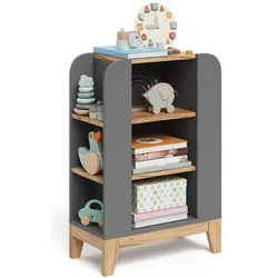VitaliSpa, Kinderregal, Kinderregal Malia, Artisan/Grau, 60 x 88 cm mit 9 fächern (30 x 60 x 88 cm)