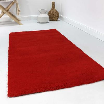 Wollteppich ESPRIT "Greenwood Rug, ESP-24391", rot, B:170cm H:2mm L:240cm, Wolle, Teppiche, modern, kuschelig aus Schurwolle, pflegeleicht, Wohn-, Schlafzimmer