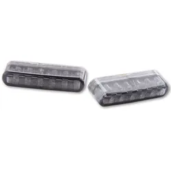 HIGHSIDER smart Shorty LED Blinker-Modul Linse Rauchgrau (Paar), Vorn & Hinten