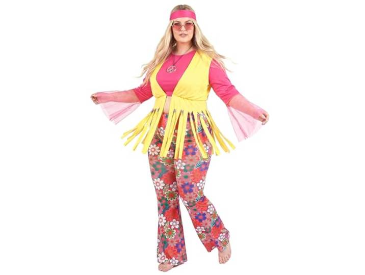 DEGUISE TOI - Groot formaat hippie dameskostuum