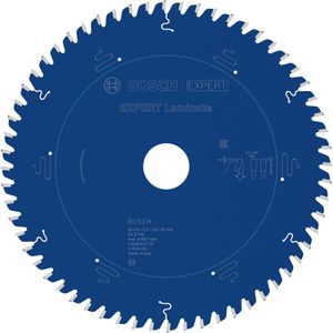 Bosch Kreissägeblatt Expert Laminat, 2608902212, 216 x 30 mm, 60 Zähne, für Laminat
