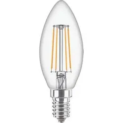 Philips CorePro - Glühbirne mit LED-Filament - Form: B35 - klar Finish - E14 - 4.3 W - Warmweiß - 2700 K