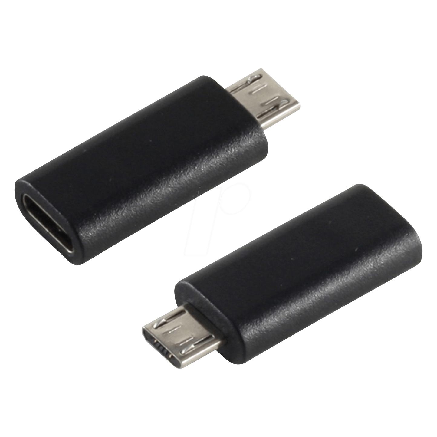 Shiverpeaks BS14-05019 Kabeladapter USB Micro-B USB Typ-C Schwarz (USB-C) (BS14-05019)