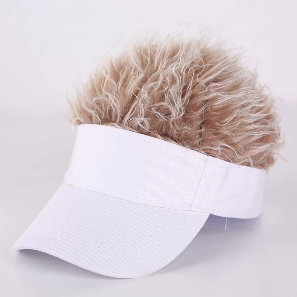 INF Baseballcap-Perücke - Integriertes Hut-und-Perücke-Design, atmungsaktives Mesh, verstellbare Passform, weiches Braun