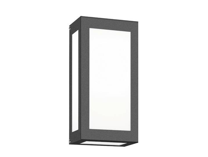 LED-wandlamp buiten Aqua Rain, alu / grijs / zink, Roestvrij staal, Modern, LED wandlamp buiten