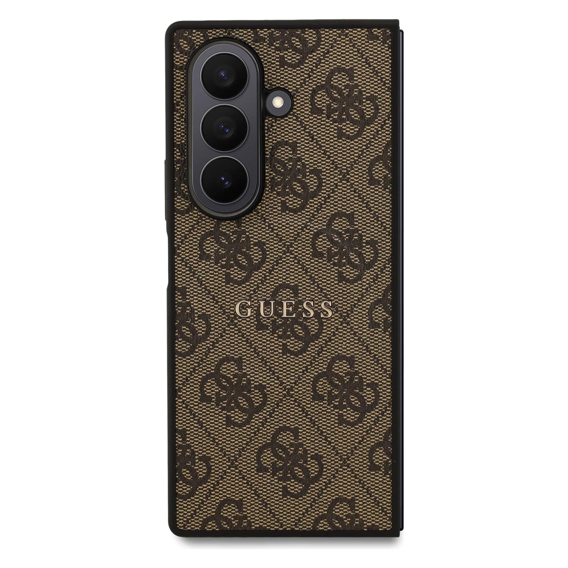 Guess - Hardcase 4G Classic MagSafe (GUHMZFD7P4MSEGCW) - Samsung Galaxy Z Fold7 - Brown (Samsung Galaxy Z Fold7) (GUHMZFD7P4MSEGCW)