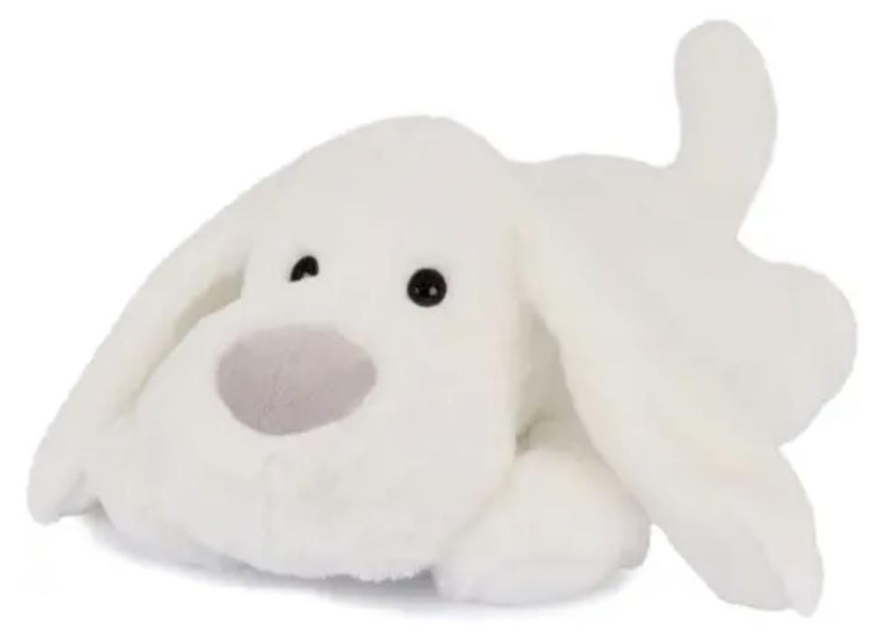 Histoire D'Ours pluche hond, wit, langwerpig