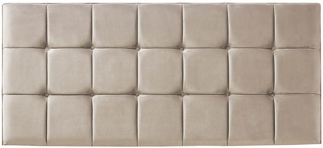 Fairmont Park Saucedo Upholstered Velvet Headboard Coffee Double (4'6)