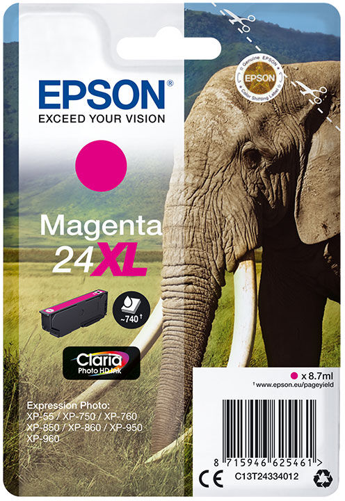 TINTEIRO EPSON 24 XL MAGENTA