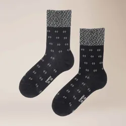 Socken KUNERT "Socke Business Dots", Damen, Gr. 39-42, schwarz (schwarz 0070), Obermaterial: 46% Baumwolle CO. 31% Wolle WO. 21% Polyamid PA. 2% Elasthan EL., Socken Socken