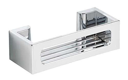 Wenko Turbo-Loc Bralia Doucheplankje Zilver, Kunststof, B/D/H: 30 x 12 x 8,5 cm