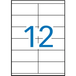 Apli, Etiketten, Etiketten weiss 105,0X48,0 500 Blatt