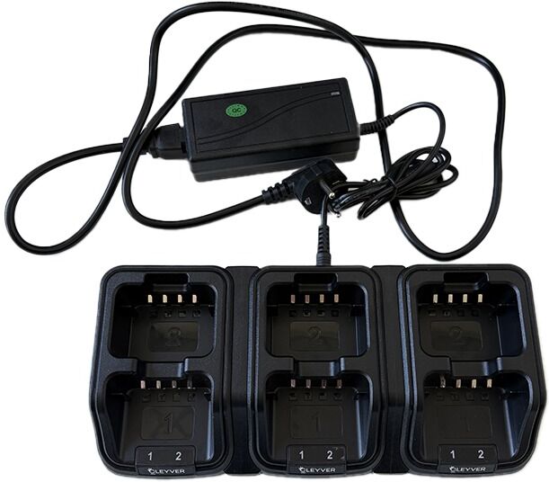Cleyver chargeur multiple pour Talk 55 Pro Chargeur multiple à 6 positions pour talkie walkie Cleyver Talk 55 Pro
