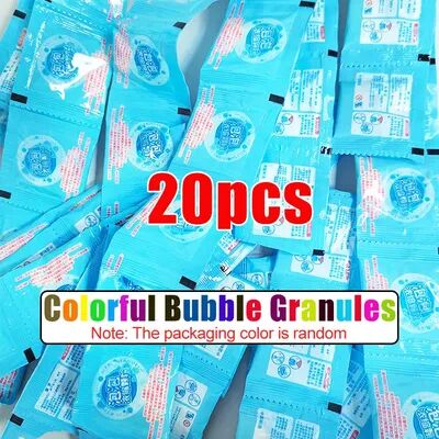 Perfect Picks Market Colorful Bubble Machine Refill Liquid Granules 20pcs random