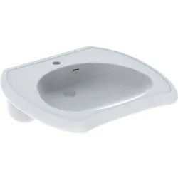 Geberit Vitalis Waschtisch, barrierefrei, 65x60cm mit Hahnloch, m. Überlauf, weiss, 121766000 121766000