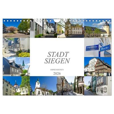 Stadt Siegen Impressionen (Wandkalender 2026 DIN A4 quer), CALVENDO Monatskalender