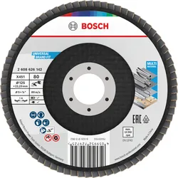 Bosch X451 Fächerschleifscheiben, 125mm, T29, K80 - 2608626142