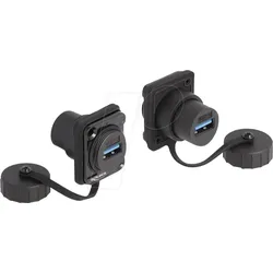 DELOCK 86971 - D-Typ Modul USB Typ-A Buchse / Buchse