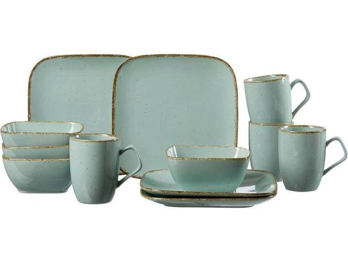 Geschirr-Serie Casa blau - Frühstücks-Set 18tlg. Casa blau
