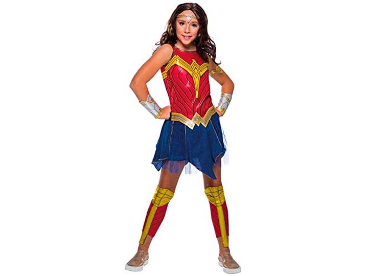 Rubie's Meisje DC Comics WW84 Deluxe Wonder Vrouw Kostuum Set, Klein (701002_S)