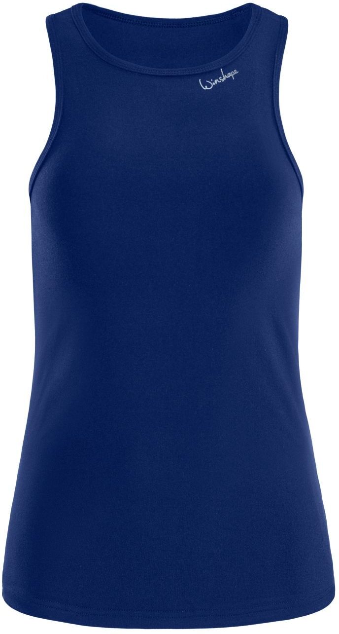 Tanktop WINSHAPE "AET134LS", Damen, Gr. M, blau (dunkelblau), 85% Polyester, 15% Elasthan, Rundhals, Tops Tanktop, Functional Soft and Light dunkelblau M