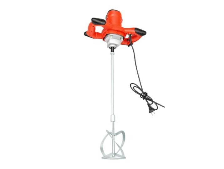 Elektrischer Farbrührer, 1500 W, Mixer mit 6 Geschwindigkeitsstufen, 930 U Motor aus Kupfer, Schaft aus verzinktem Eisen, 6 Gänge, Lenkrad, ideal für Malerei, Mörtel, Beton