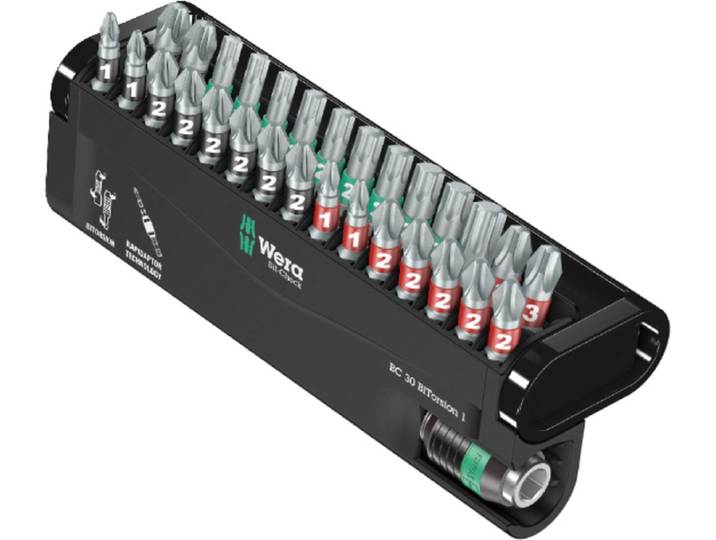 Wera 5057430001 30-delige Bit-Check BiTorsion Bitset in cassette