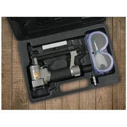 Nuair, Tacker + Nagelpistole, Tacker-Set mit 100x 12x10mm, 100x 12x16mm Klammern, Sicherheitsbrille, Öl - schnell (Tacker)