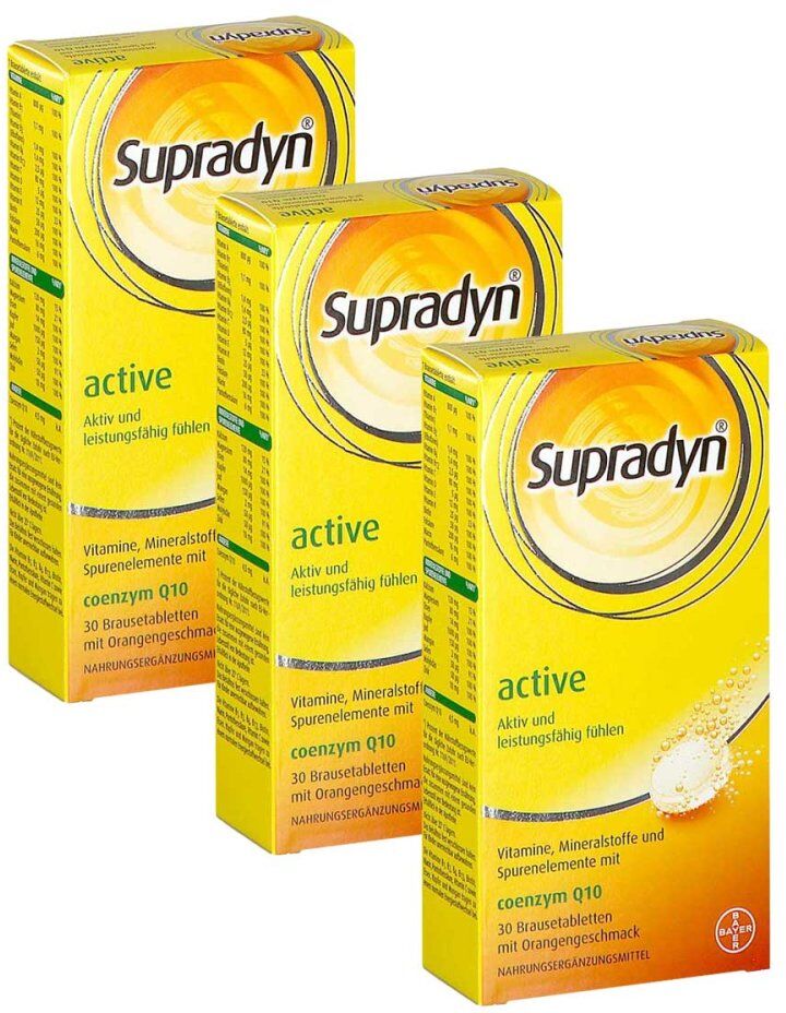 Supradyn active coenzym Q10 Brausetabletten 3x30stk